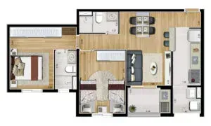 PLANTA 65m²