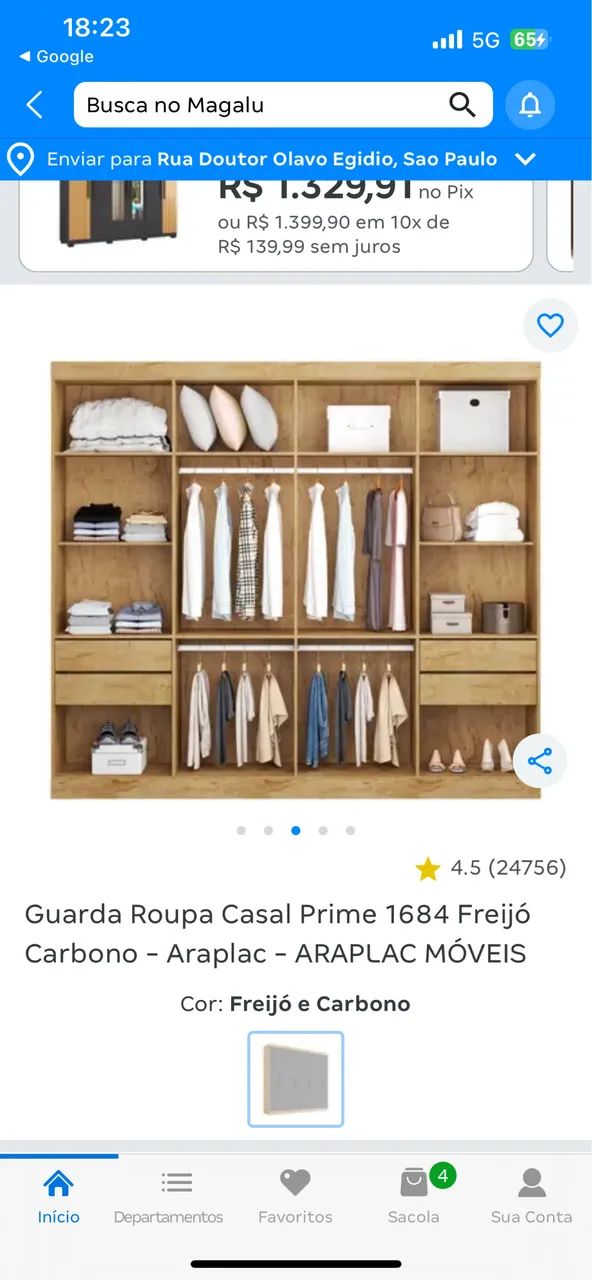 Guarda roupas casal  - Foto 2