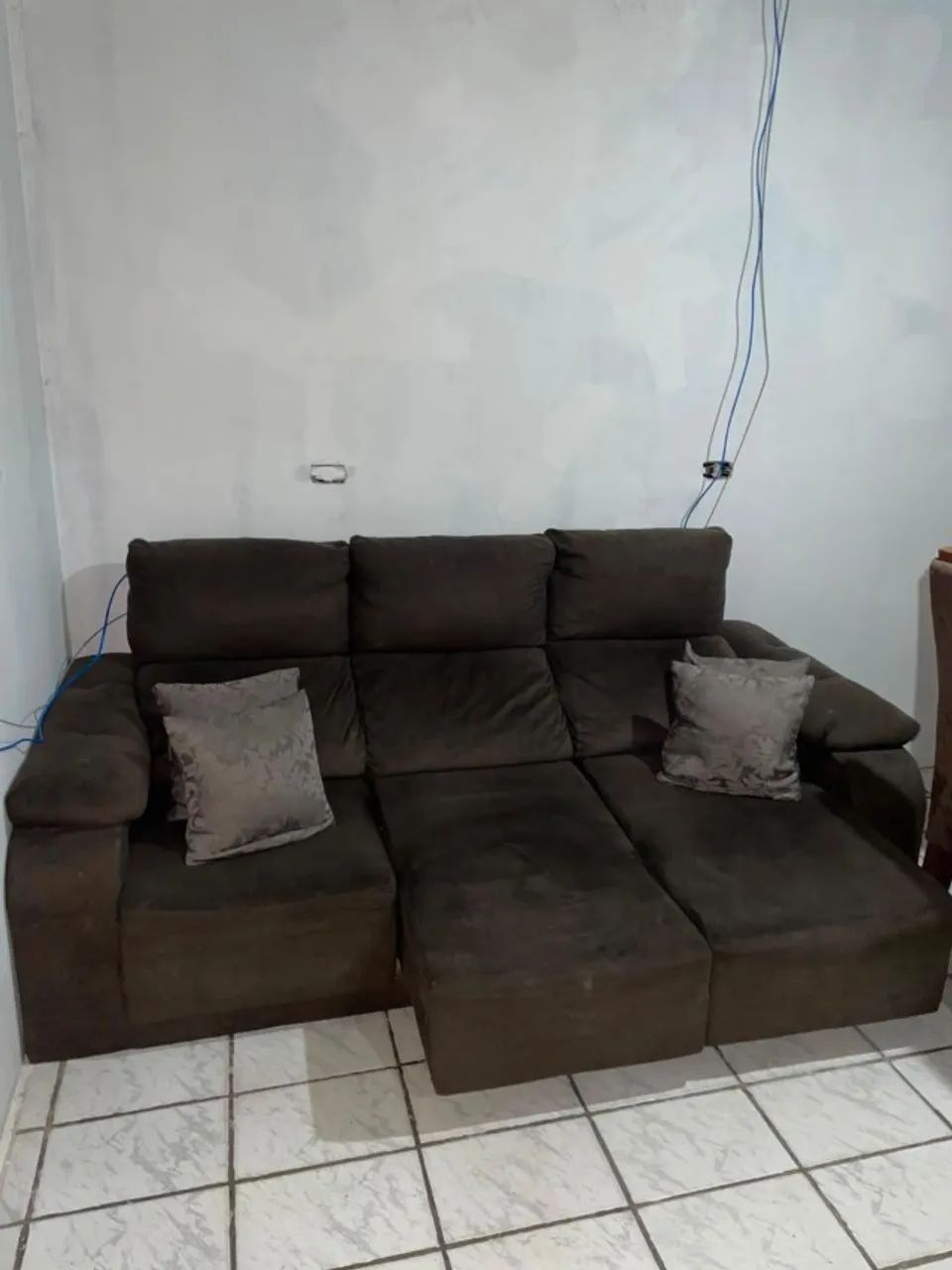 Sofá Retrátil Marrom - Foto 2
