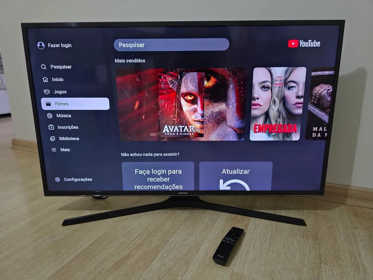 Tv Samsung Smart TV de 40 polegadas com resolução 4k painel LED, suporte a HDR Premium  - Foto 5