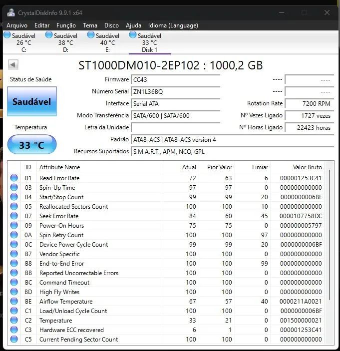 HD Seagate 1tb 3,5' (Desktop) - Foto 2