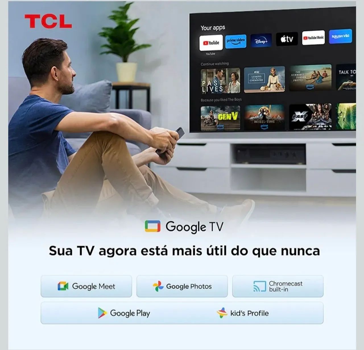 SMART TV TCL 32 POLEGADAS HD QLED 32S5K - Foto 3