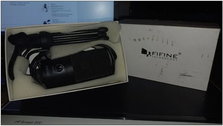 Microfone FIFINE K669B USB - Usado - Foto 4