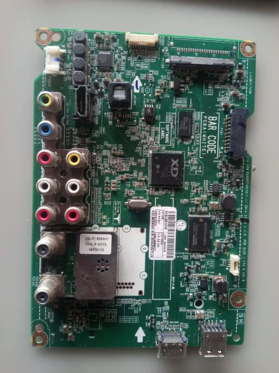 Placas de tv principal e tcom e fonte 