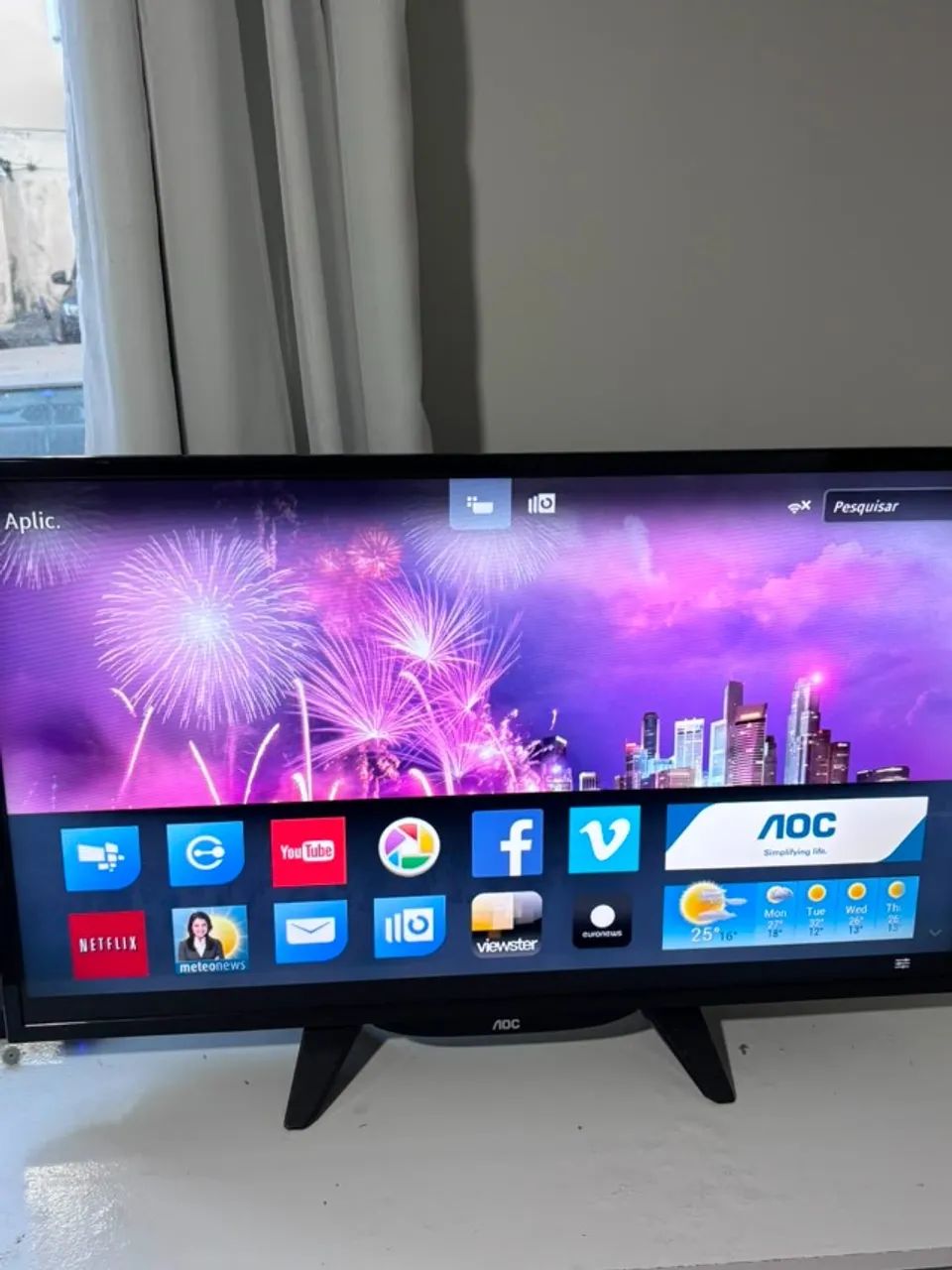 Smart TV AOC 32" LED LE32S5760 - Ótimo Estado - Foto 2