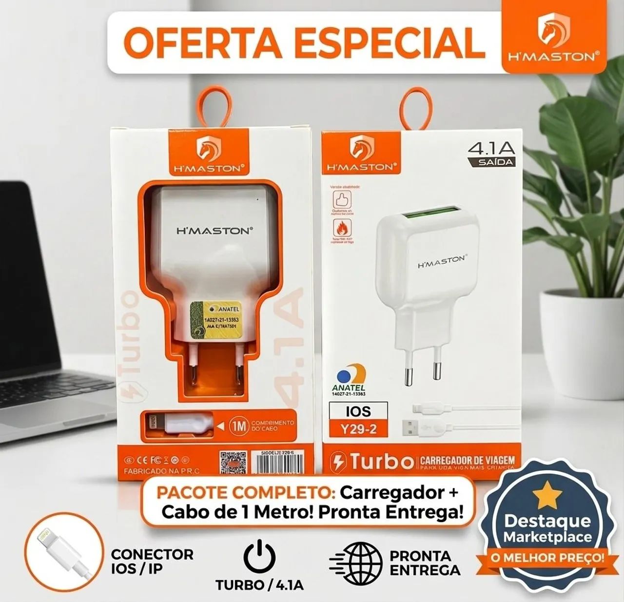 Carregador Turbo Lighting iPhone 