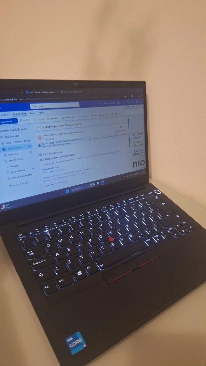 Note Thinkpad II Core i5 11° 20gb RAM geração Iris XE - Notebooks