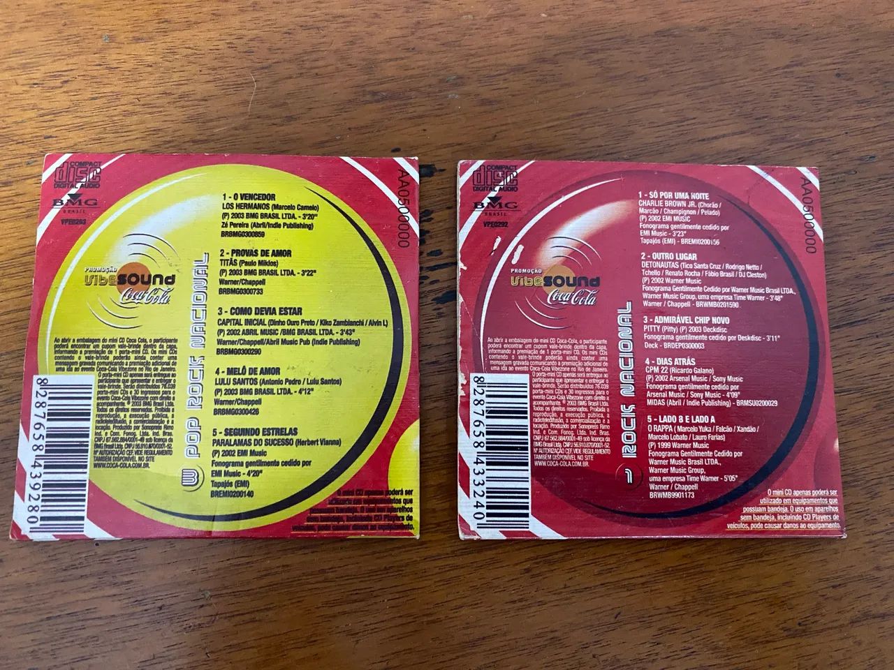 Mini CDs promocionais Coca-Cola Vibe Sound  - Foto 2