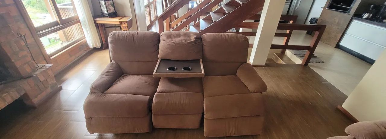 Sofá marca recliners elétrico 3 lugares super confortável  - Foto 4