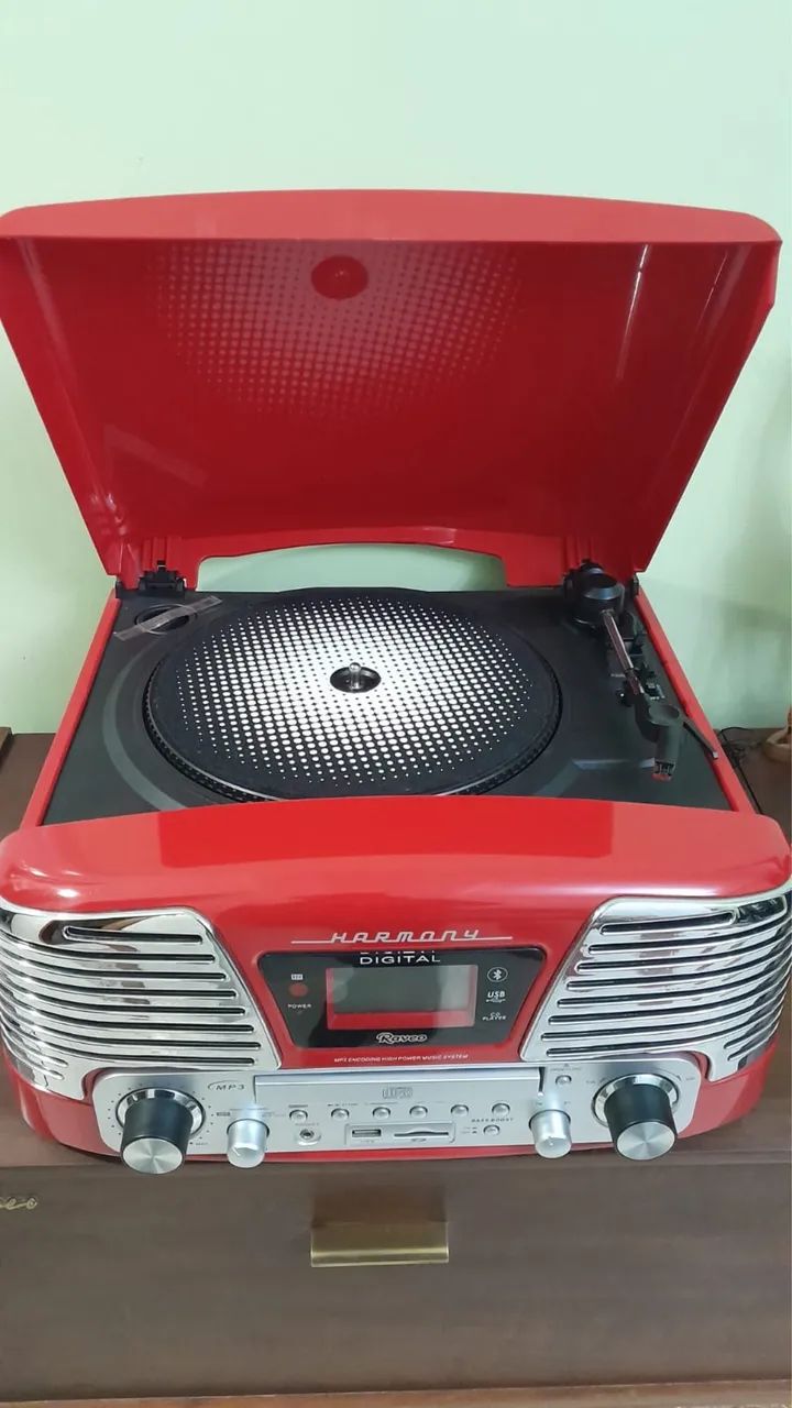 Vitrola Raveo vermelha - Foto 3