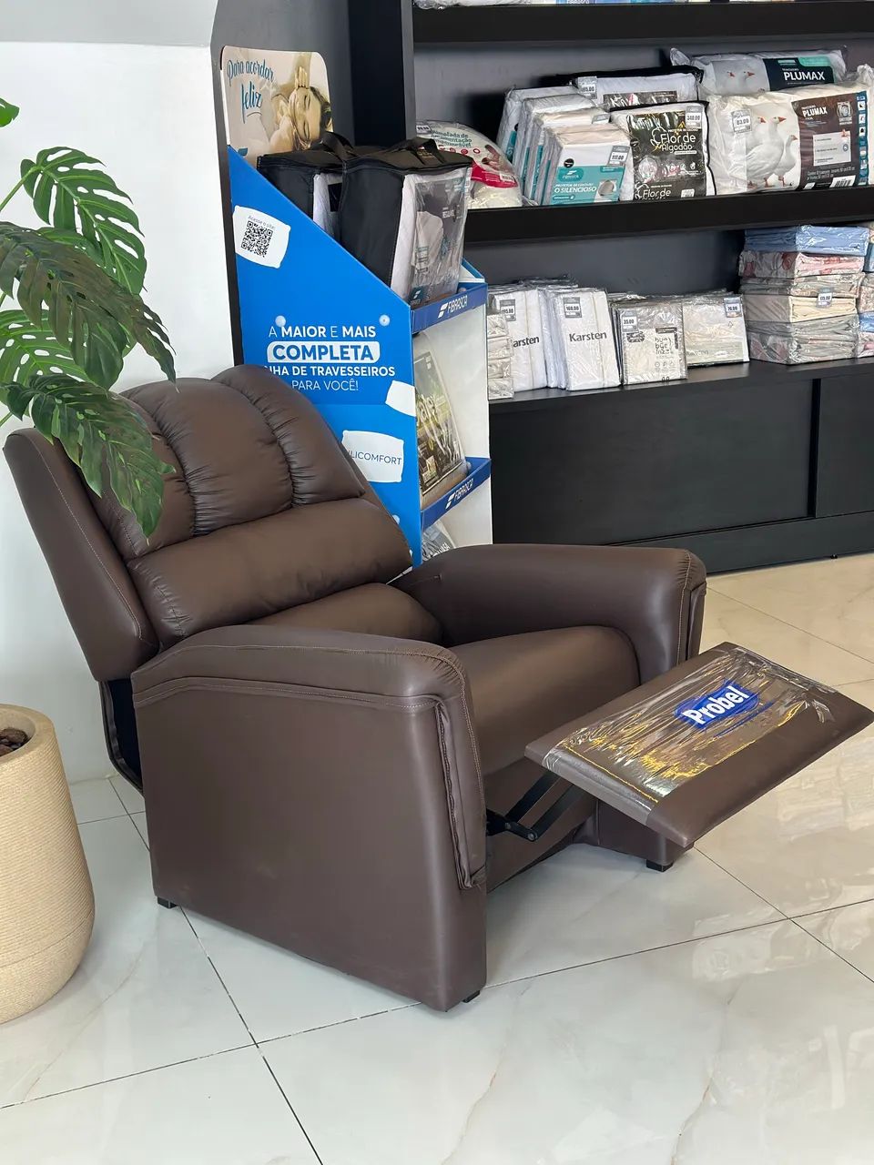 POLTRONA SUPREME RETRÁTIL COURINO PROBEL NOVA!! 