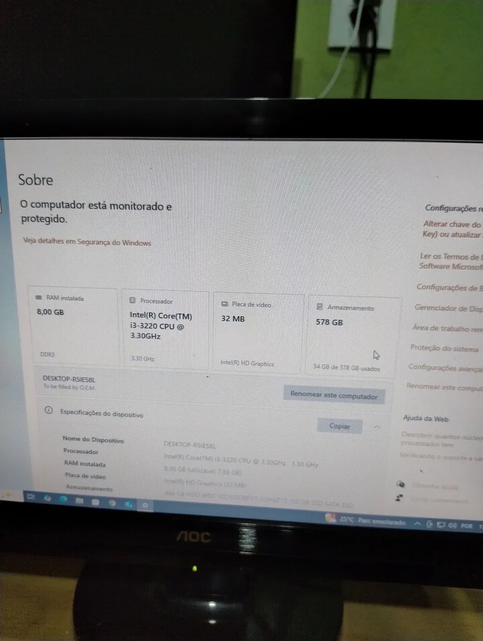Vendo PC completo ideal para estudos - Foto 4