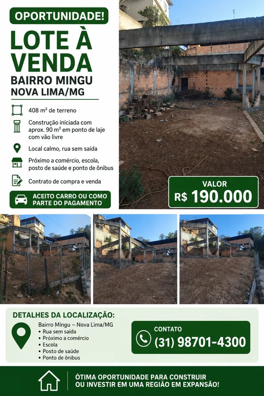 Lote a Venda em Nova Lima MG