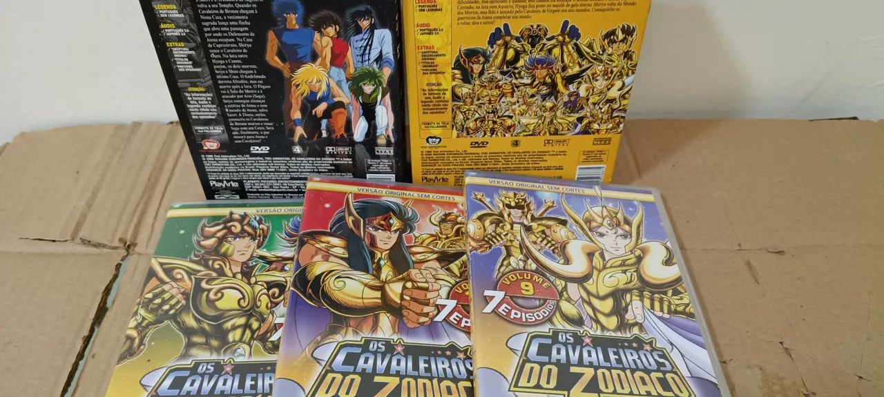 2 BOX EDIÇÃO CAVALEIROS DO ZODÍACO EPISÓDIO 9,10,11,12,13,14 - CDs