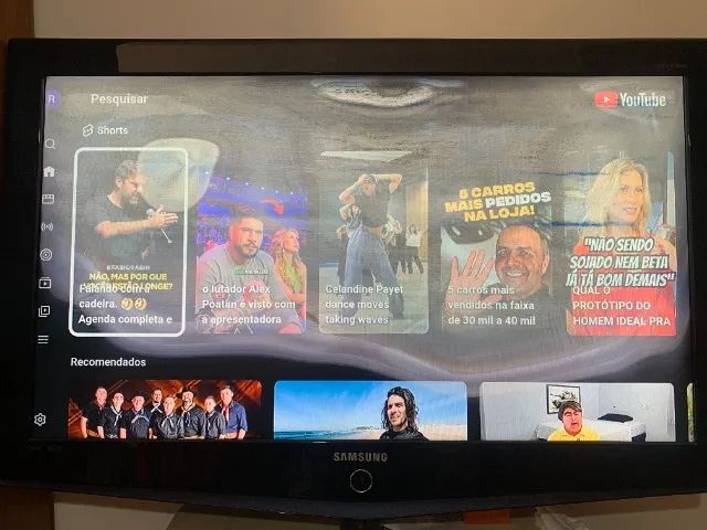 TV LCD 40 polegadas Samsung modelo LN40R71BAX com defeito na tela - Foto 2