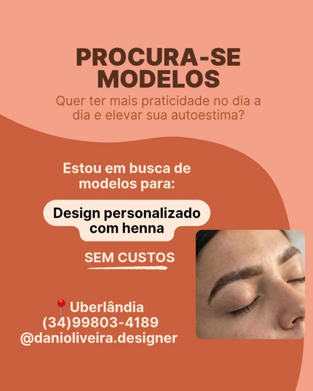 Modelo Design de sobrancelhas 