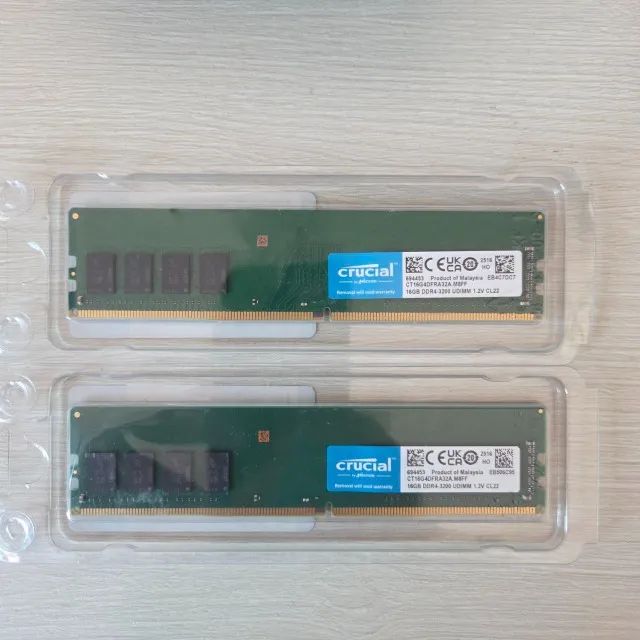 NOVO) Memória Crucial 32GB (2x16GB) DDR4 3200MHz - Memória RAM