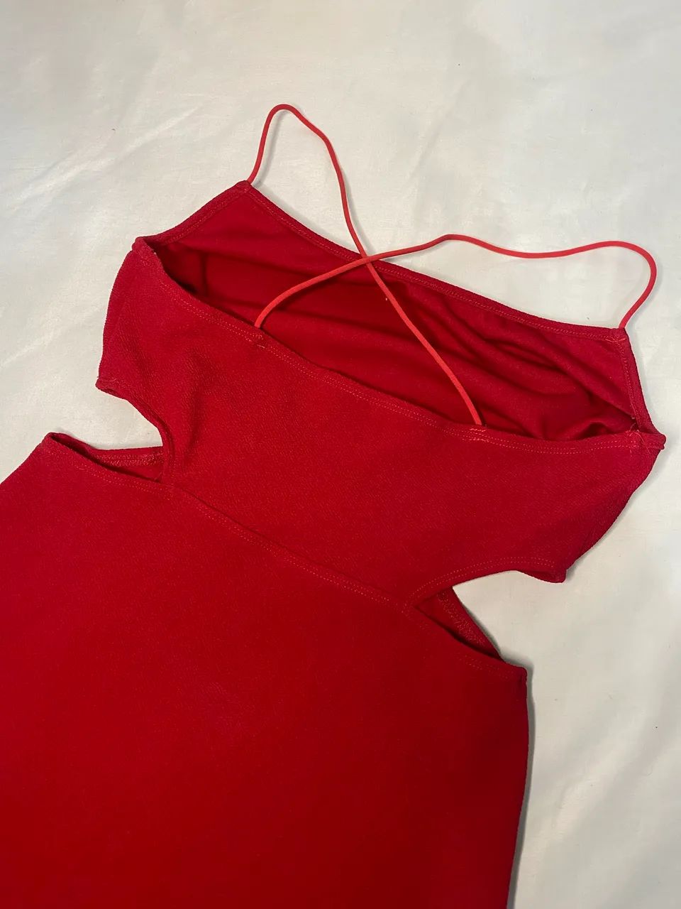 Vestido Mídi vermelho P - Foto 4