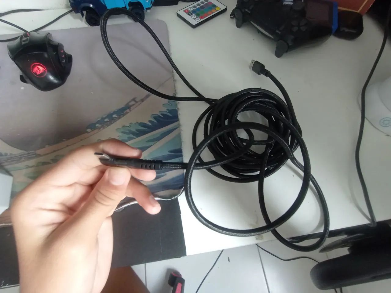 Óculos VR Meta Quest 2 com bateria extra e cabo link - Foto 3