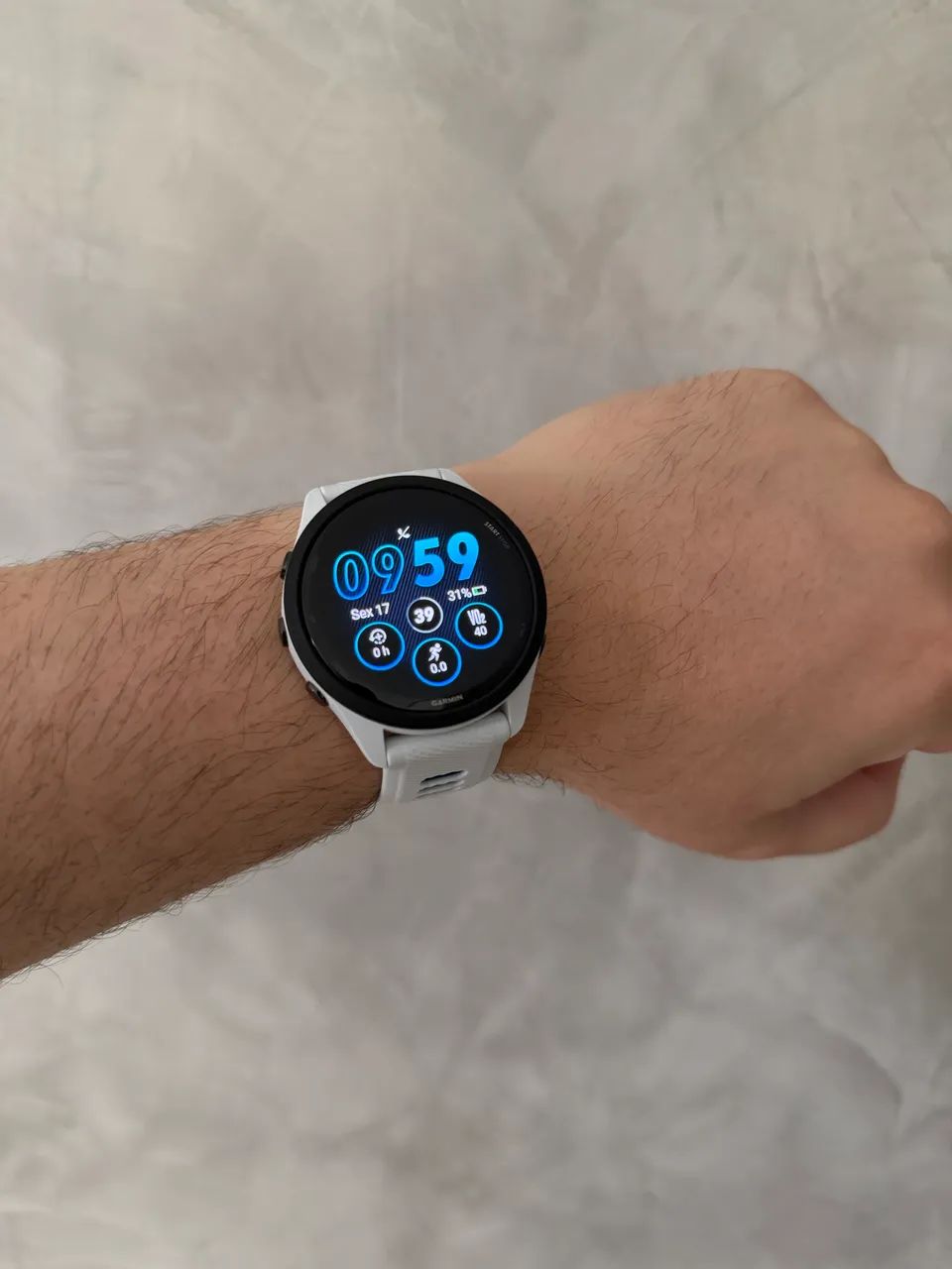 GARMIN 265 AMOLED BRANCO - 1 MÊS DE USO