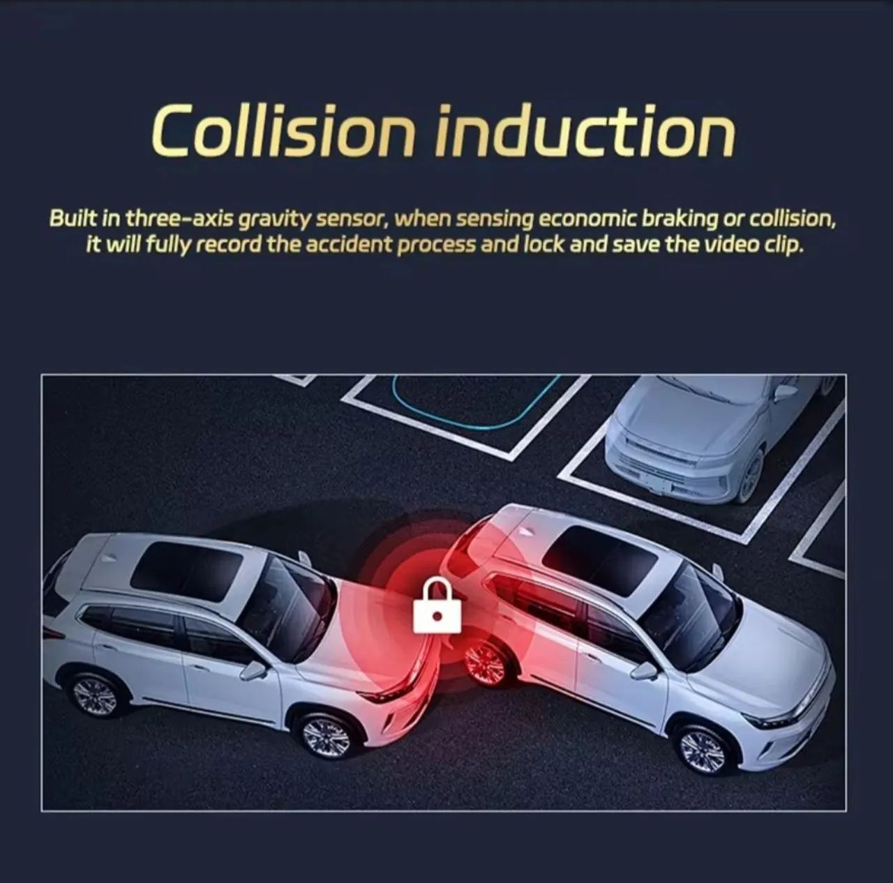Camera interna carro com 3 canais - Foto 3