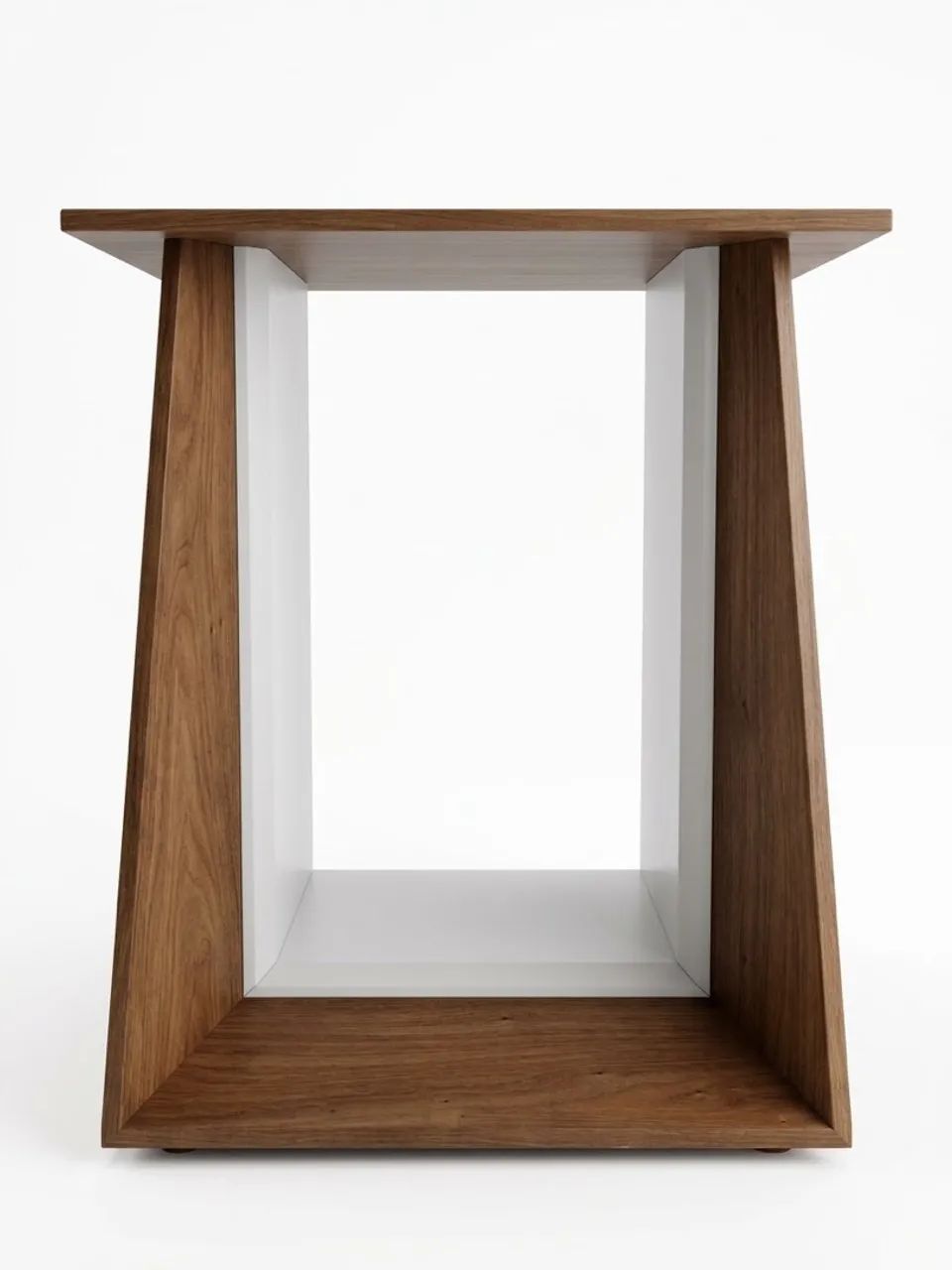 Base de mesa de madeira com laca