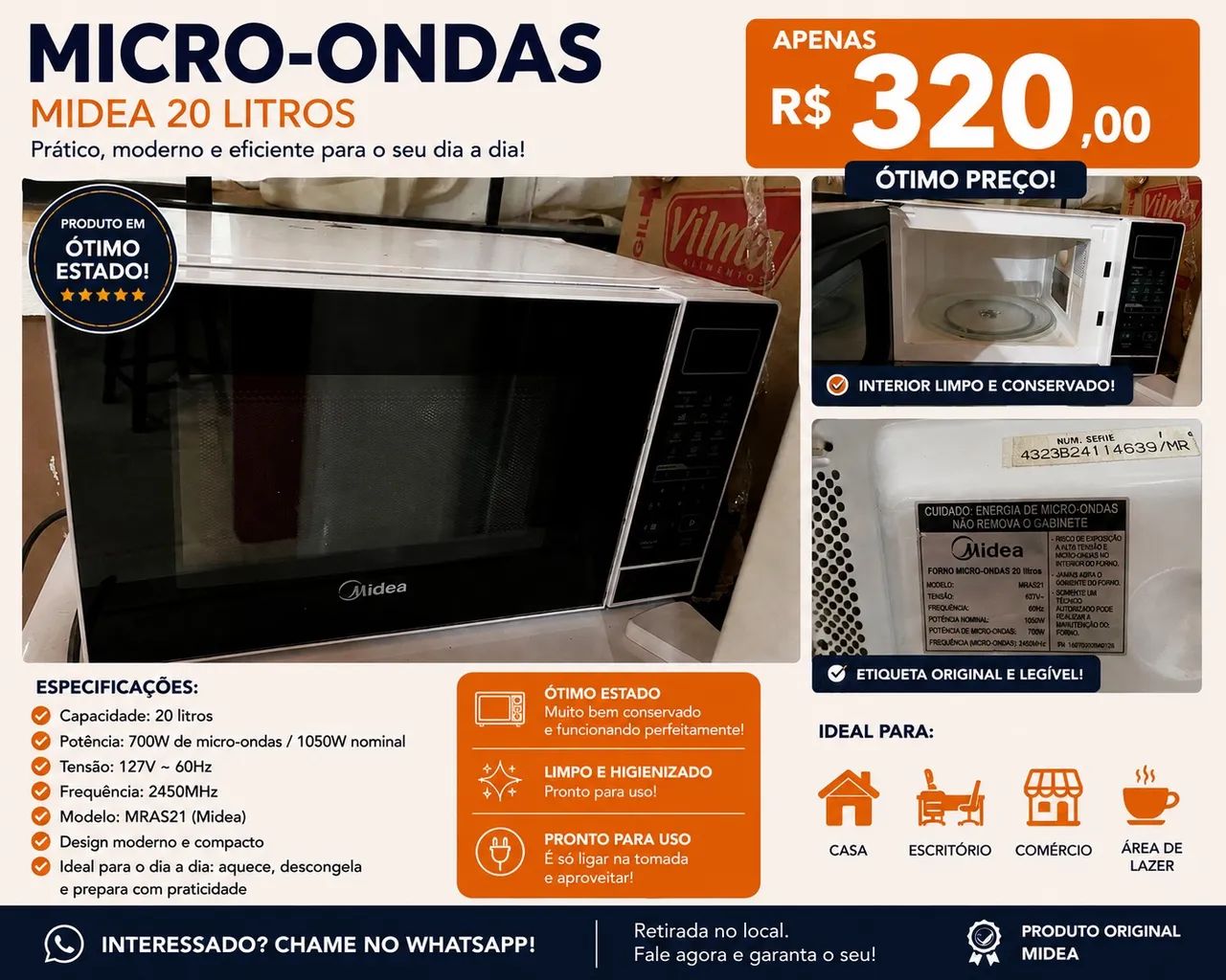 Microondas mideia - Foto 2
