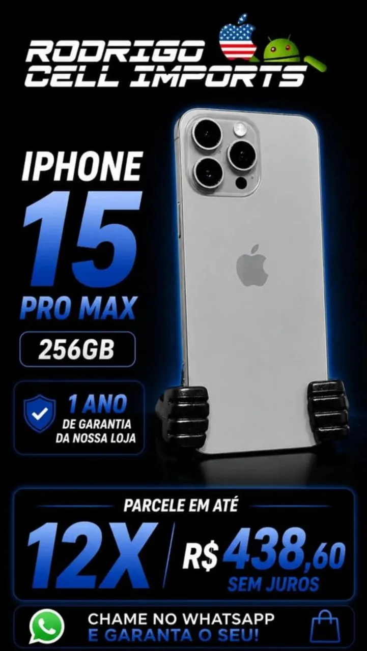 iPhone 15 pro max 256gb - Celulares e Smartphones - Vila