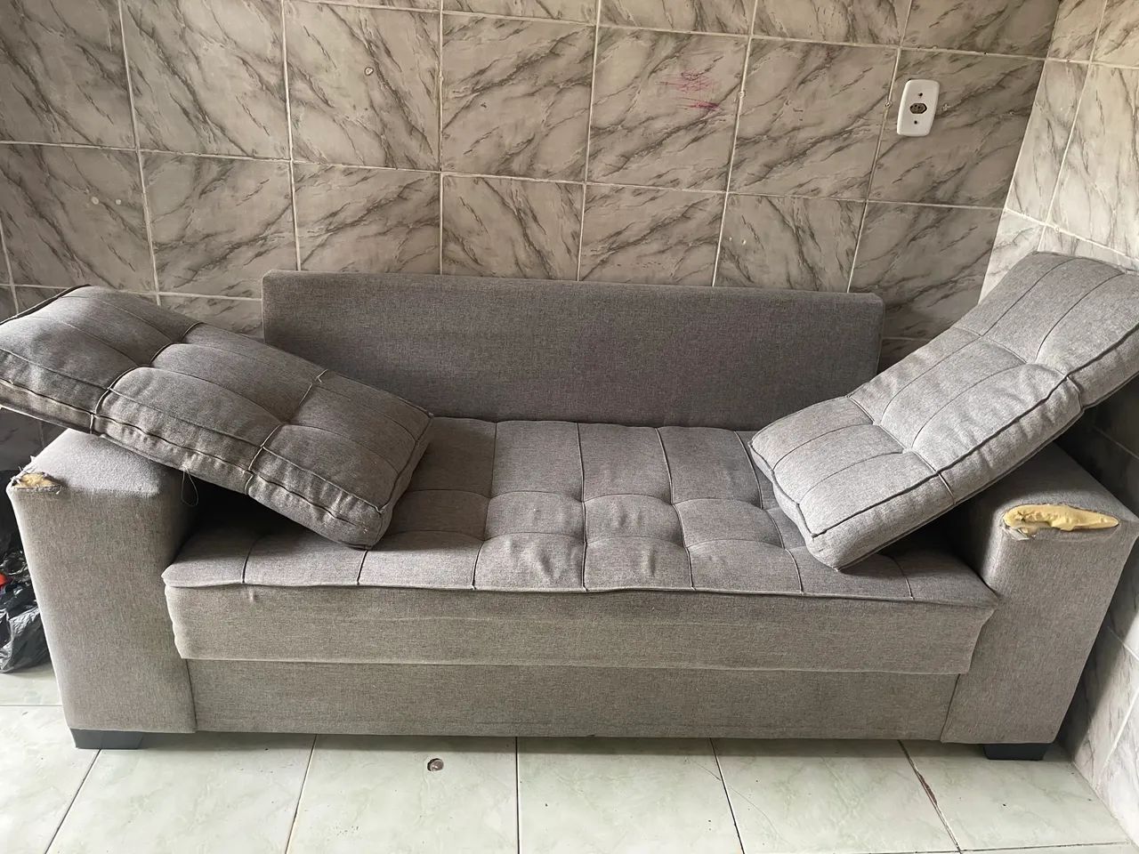 Vendo sofa 3 lugares  - Foto 2