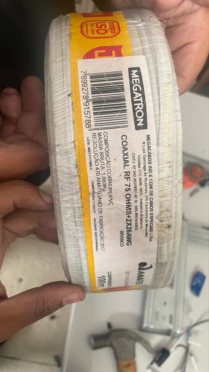 2 Rolos de Cabo coaxial 95% 100mts Megatron - Foto 3
