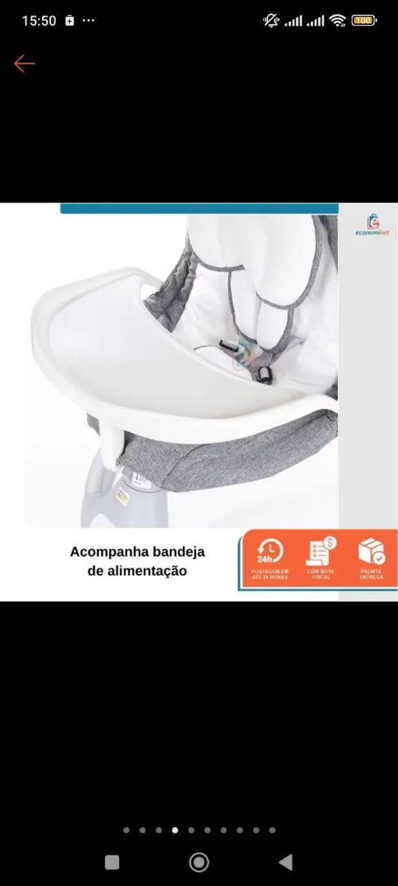 Cadeira de descanso e balanço para bebê - Foto 4