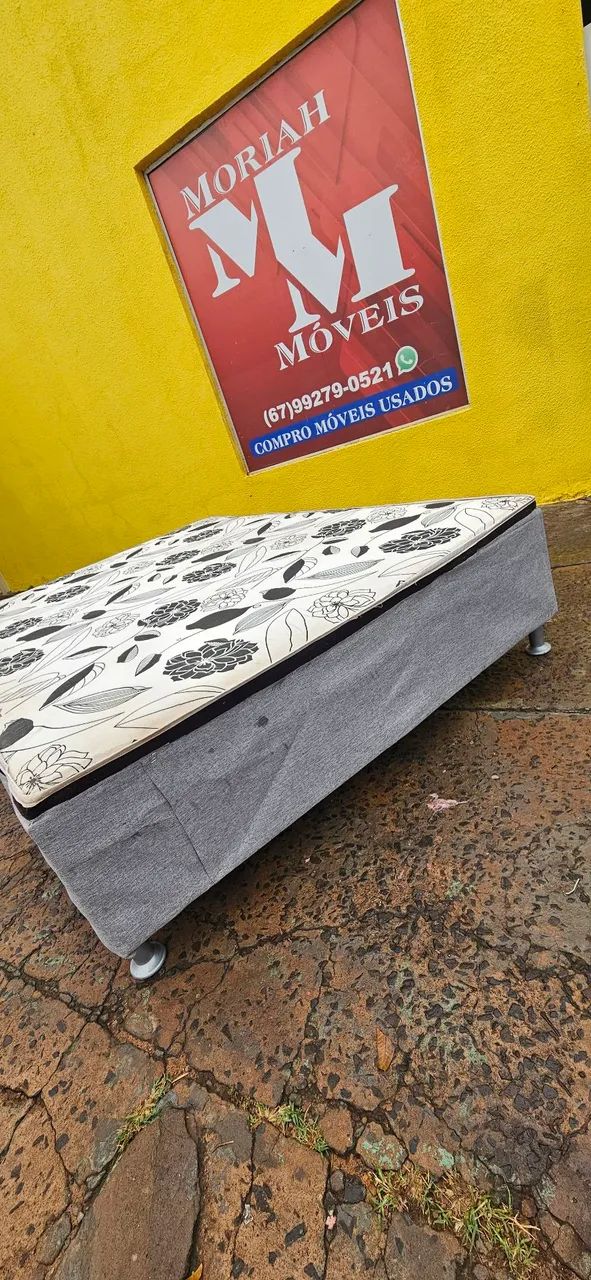 cama box casal padrão espuma 5cm bem conservada ENTREGA GRÁTIS  - Foto 4