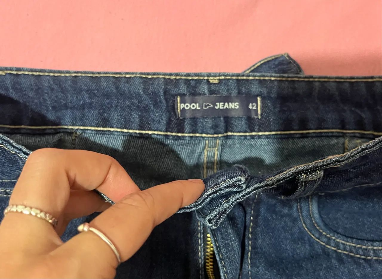 Saia jeans nova tam 42 - Foto 3