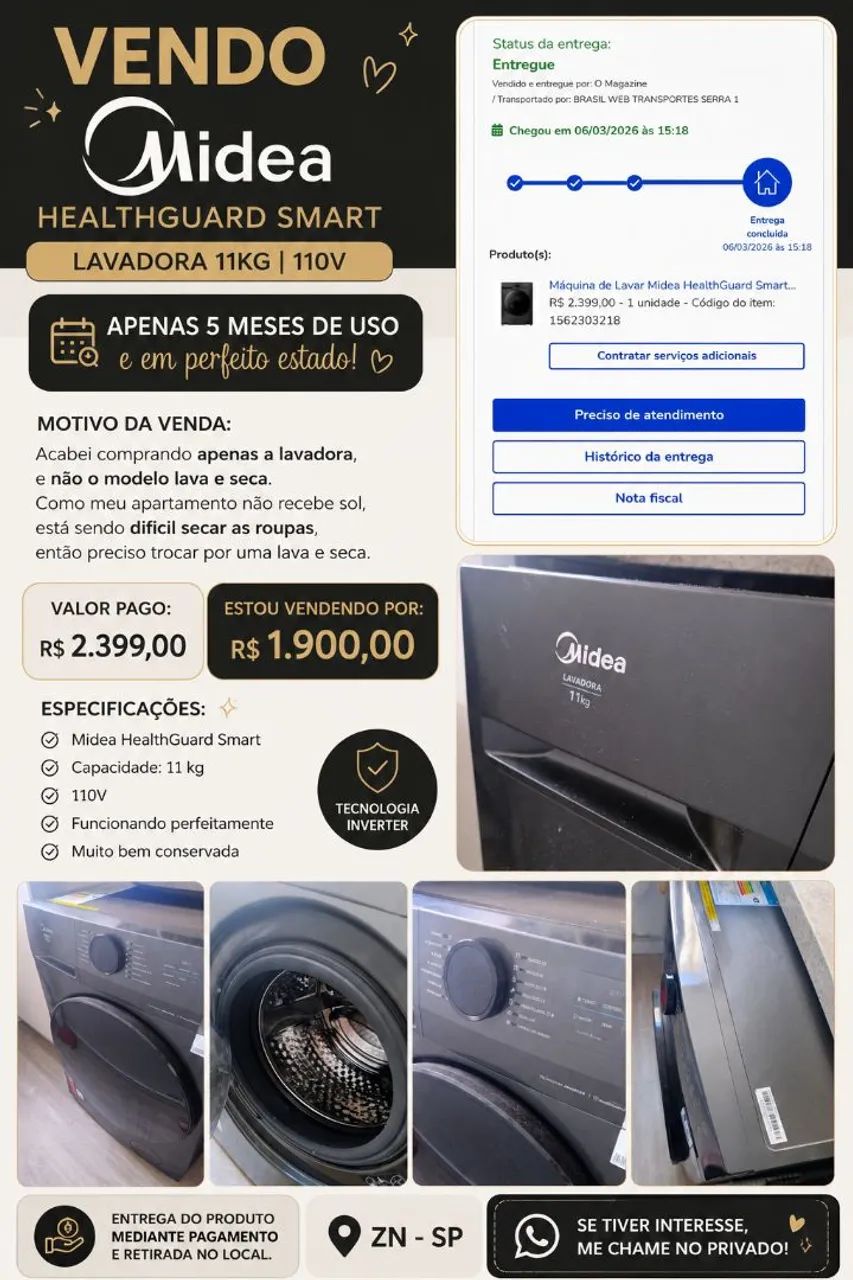 Lavadora de roupas 