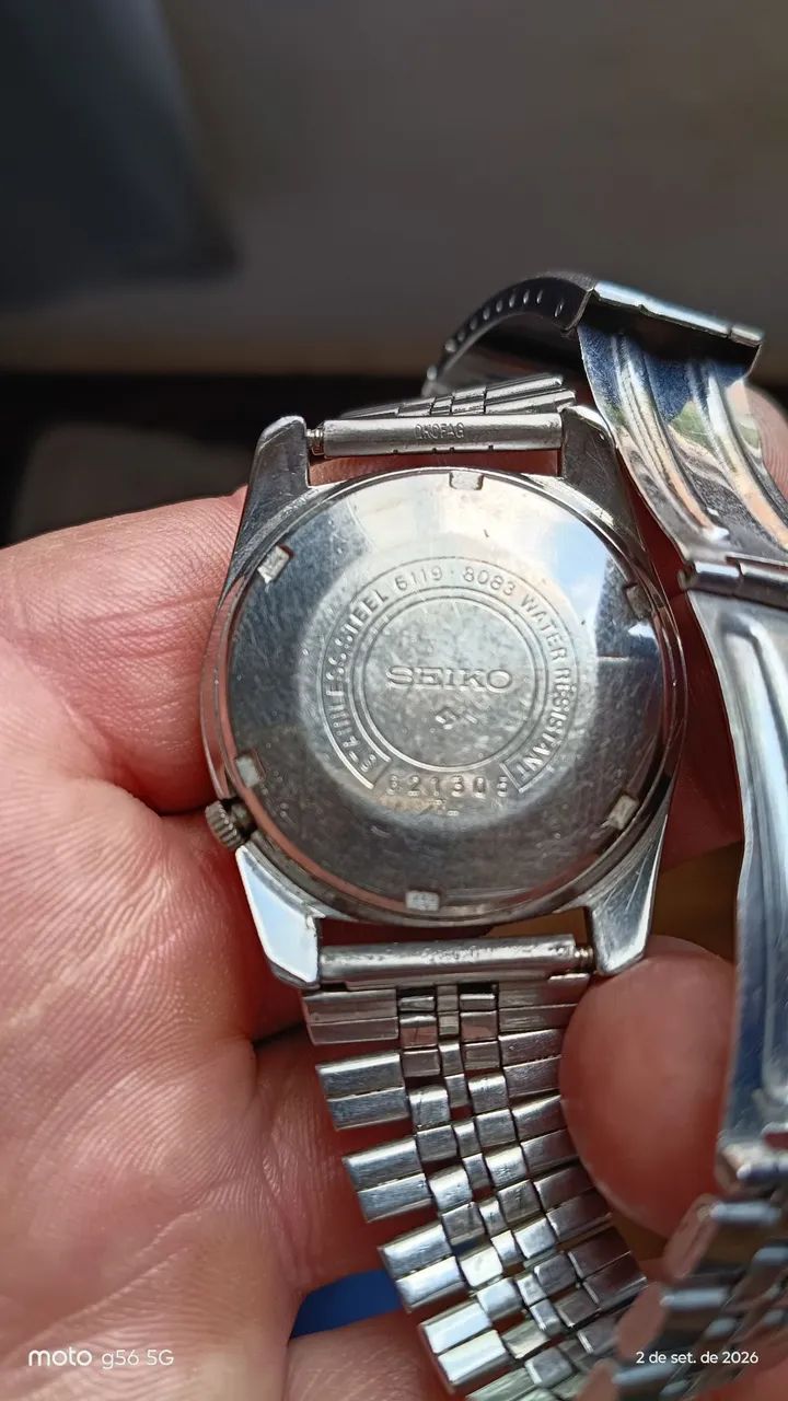 Relógio SEIKO 6119 fundo cinza  - Foto 4