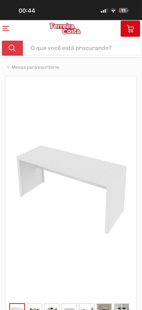 Belíssima Mesa de Fórmica Branca