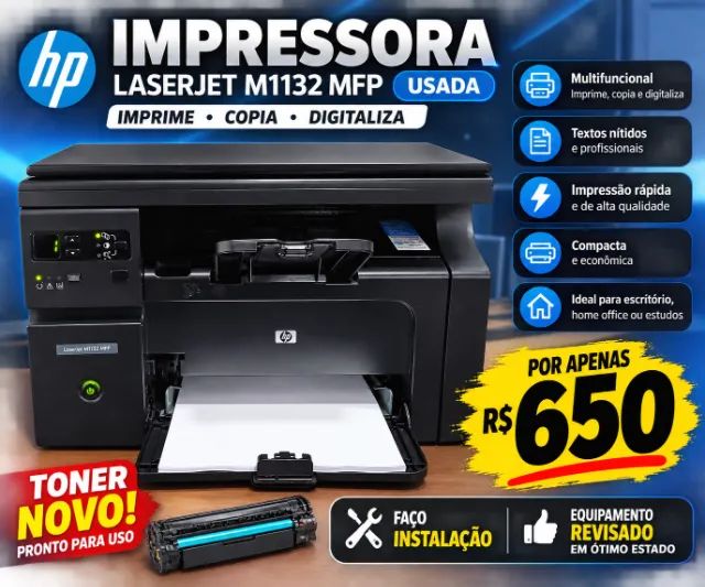 Impressora multifuncional HP1132