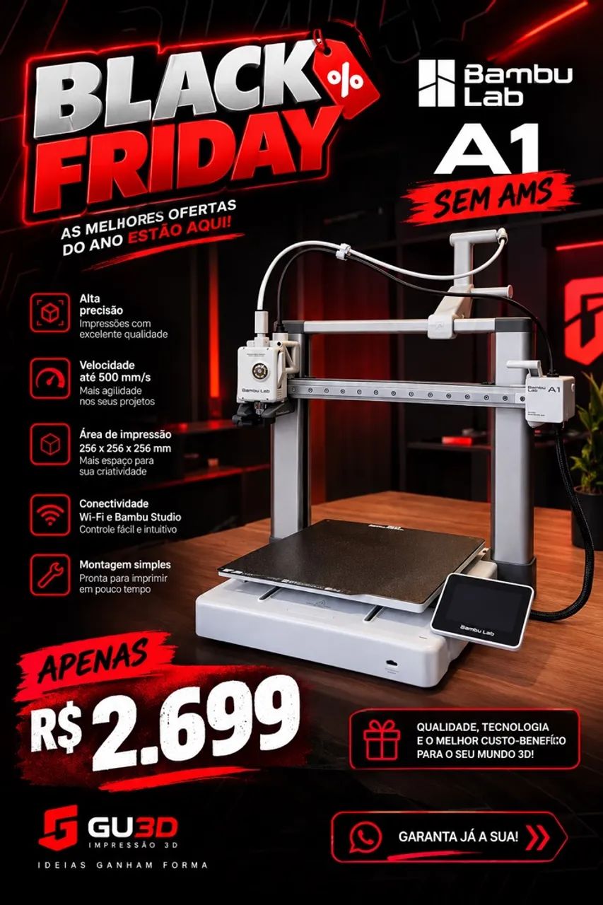 Bambu Lab A1 sem AMS