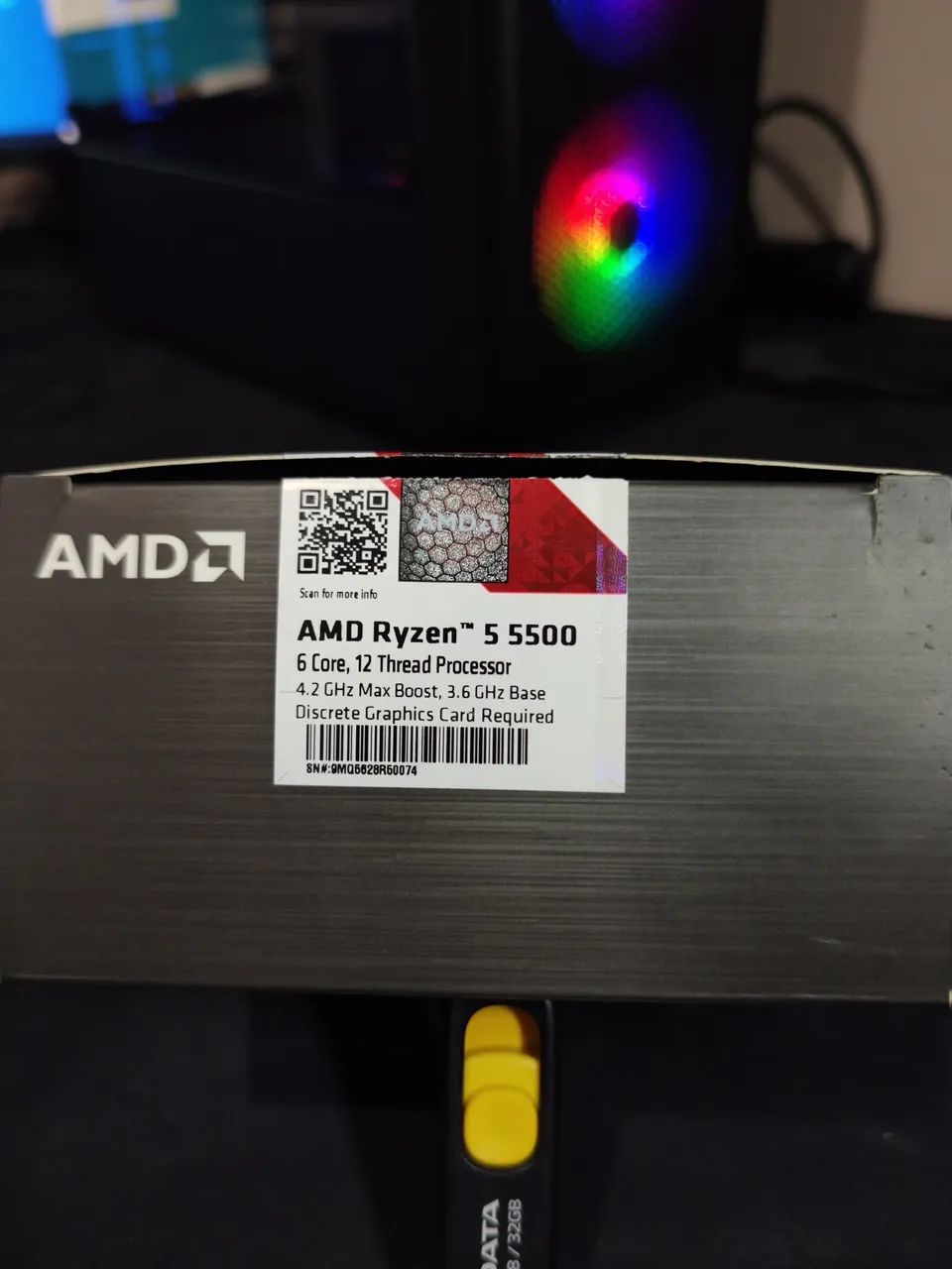 Ryzen 5 5500 novo nunca usado 
