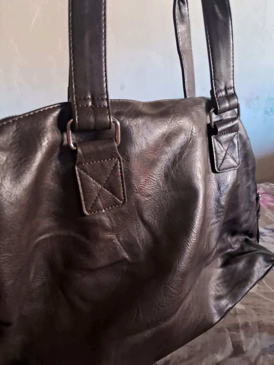 bolsa feminina grande de couro - Foto 5