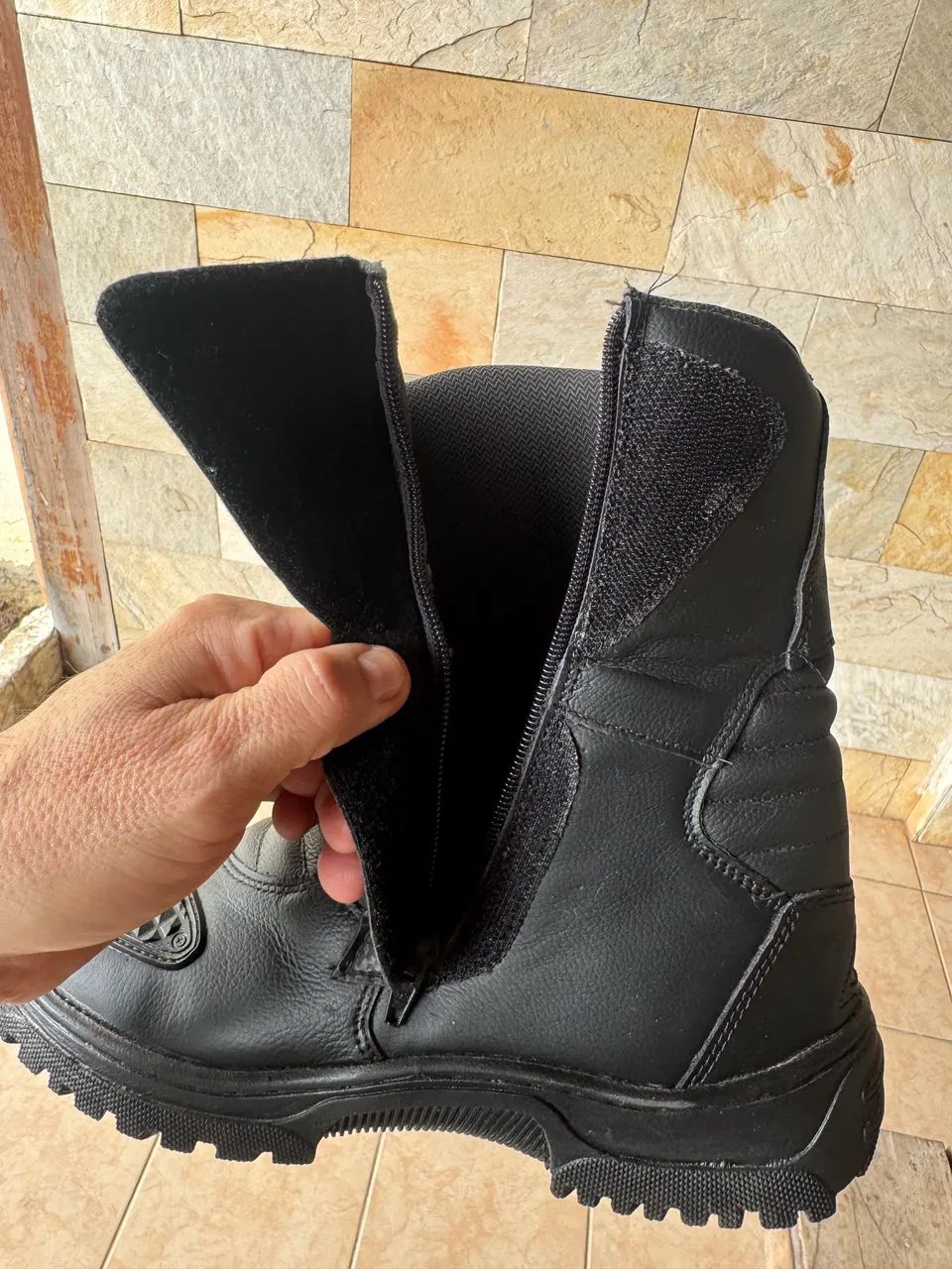 Bota motociclista 