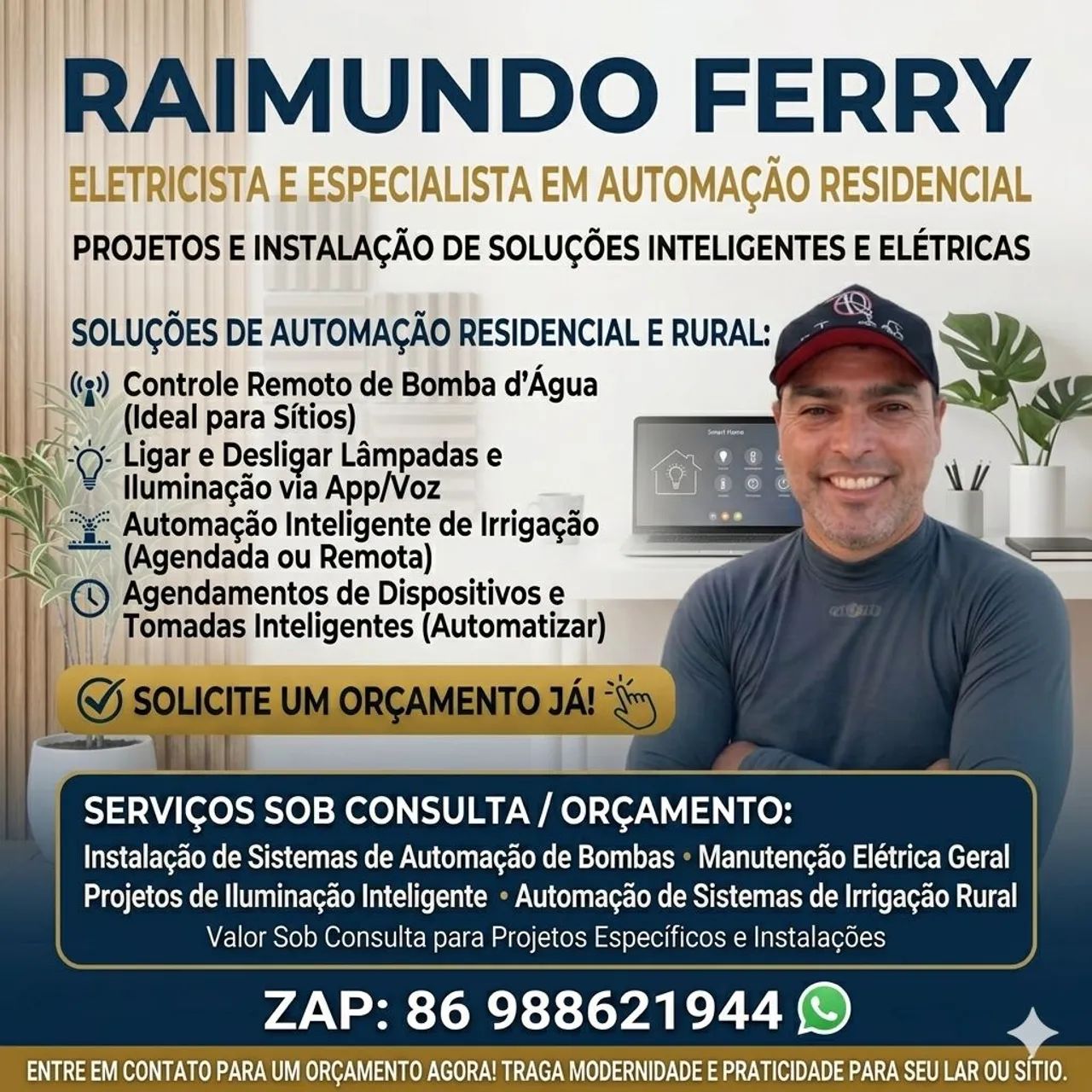 RAIMUNDO FERRY - Eletricista e Automação Residencial e Rural