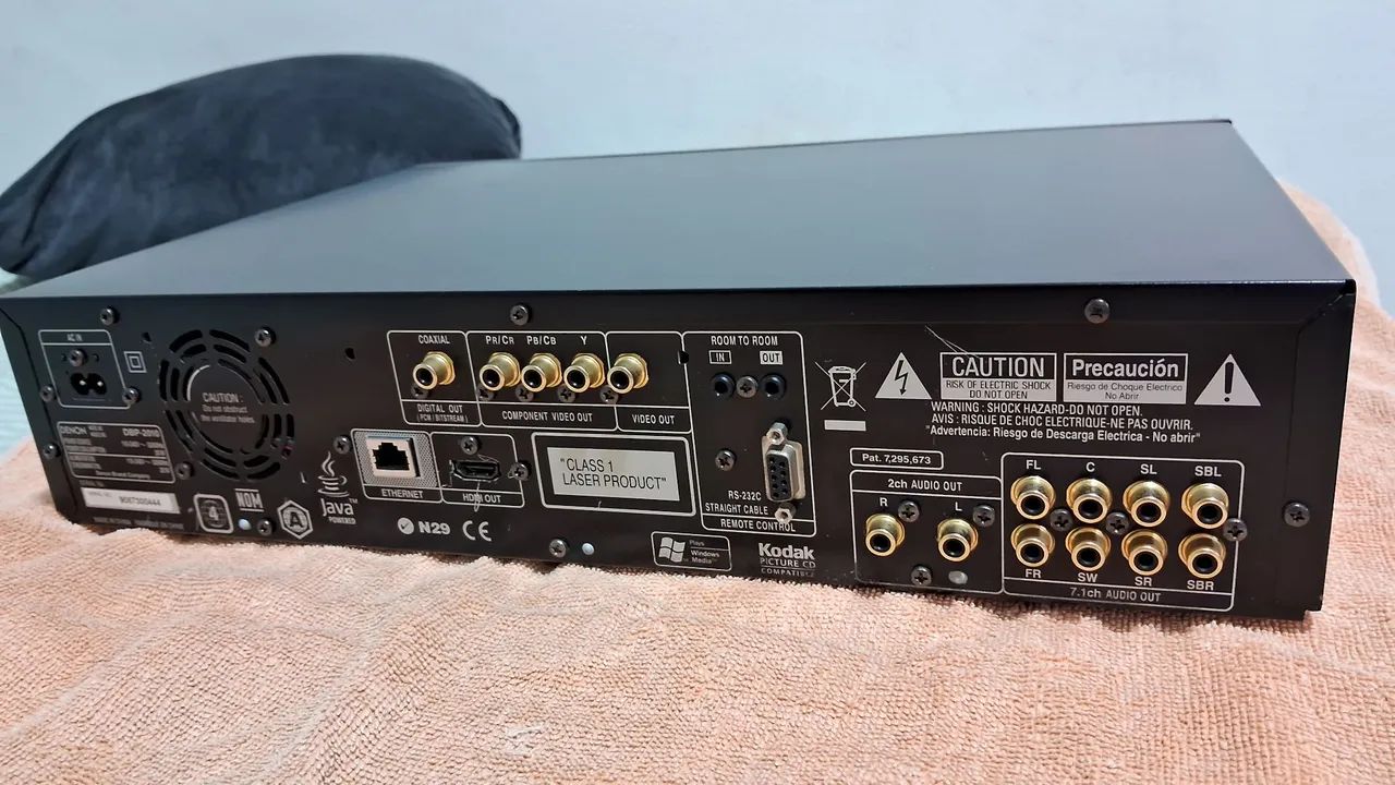 Blu-ray denon bdp 2010 c controle. - DVD, Blu-Ray e Vídeo Cassete