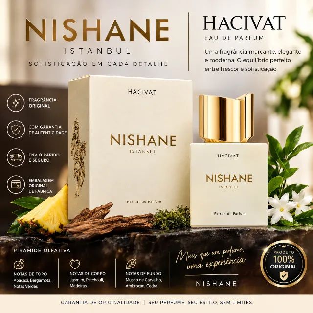 Perfume Nishane Hacivat 100ml Extrait de Parfum Original