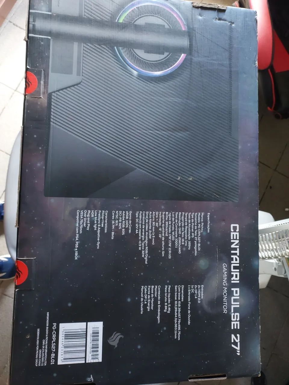 Monitor Centaury pulse, QuadHd, Ips, 165hz - Foto 4