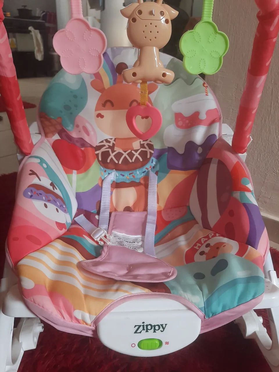 Cadeira de balanço para bebê (menina) - Foto 4