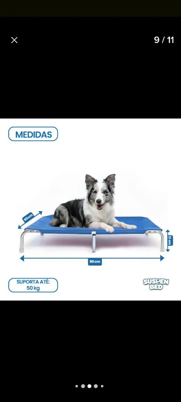 Cama ortopédica para PET 