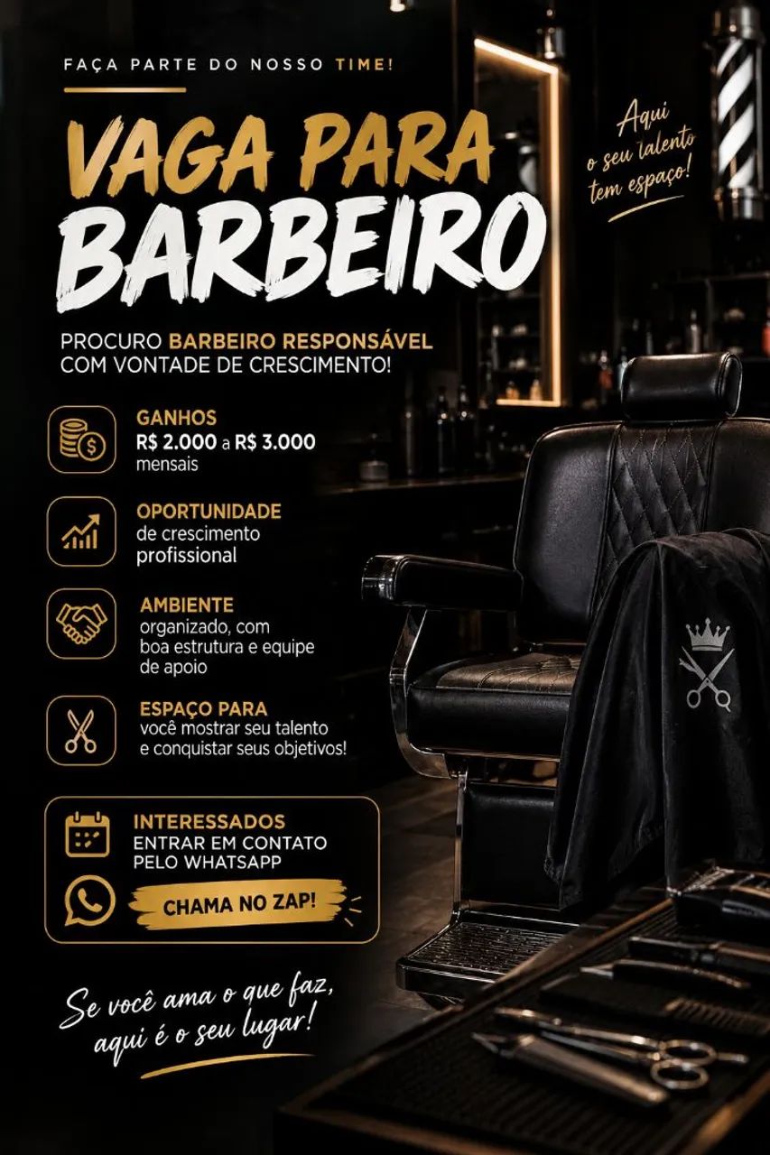 Vaga de Barbeiro 