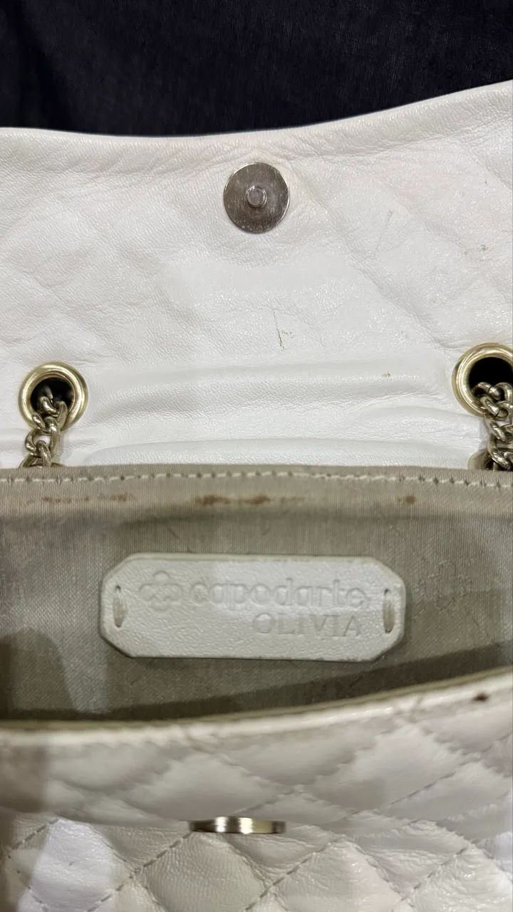 Bolsa branca pequena  - Foto 2