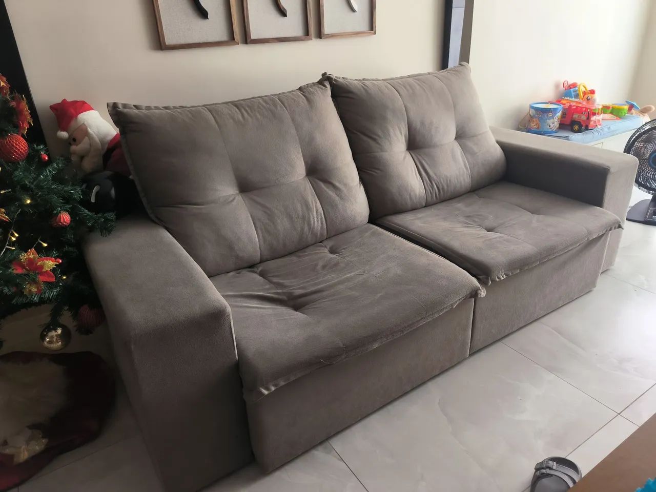 VENDO SOFÁ RETRÁTIL E RECLINÁVEL  - Foto 2